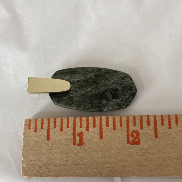 Kendra Scott Aragon Sage Mica Gold Tone Drop Earrings - Picture 3 of 6